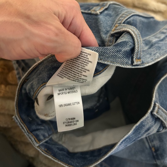 Agolde Parker Long Shorts size 25 Jean shorts - Picture 2 of 2